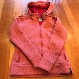KAVU SMALL Pink Quilted Hoodie